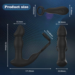 Litein Life Anal Toy Vibrator, Black
