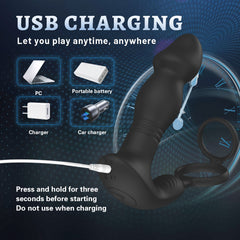 Litein Life Anal Toy Vibrator, Black