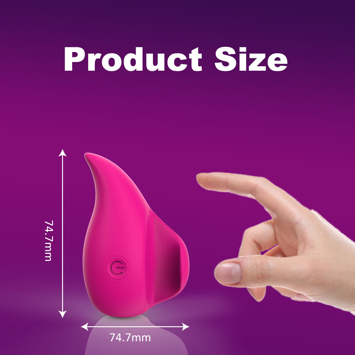 Litein Life Handheld Vibrator, Rose Red