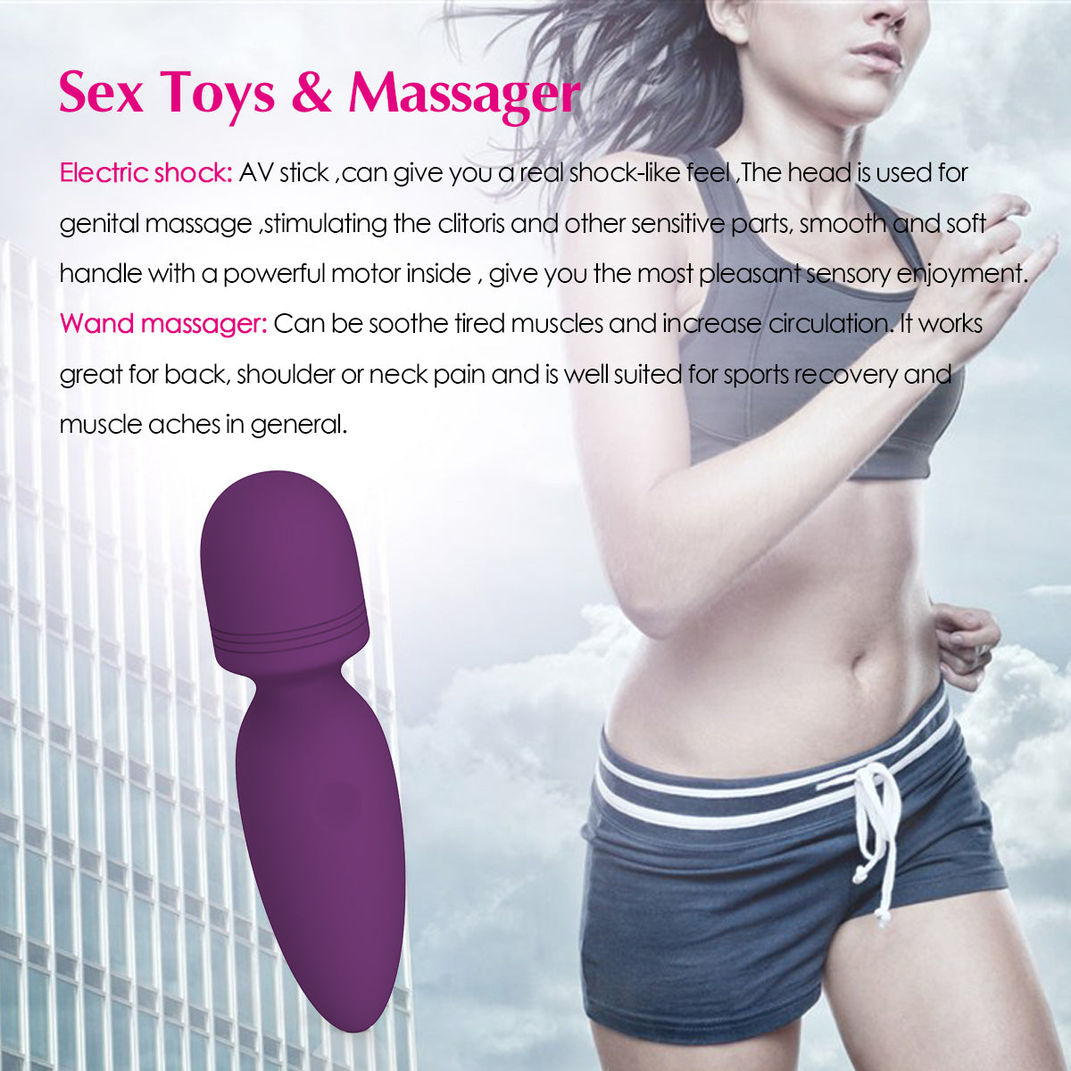 Litein Life Handheld Vibrator, Purple