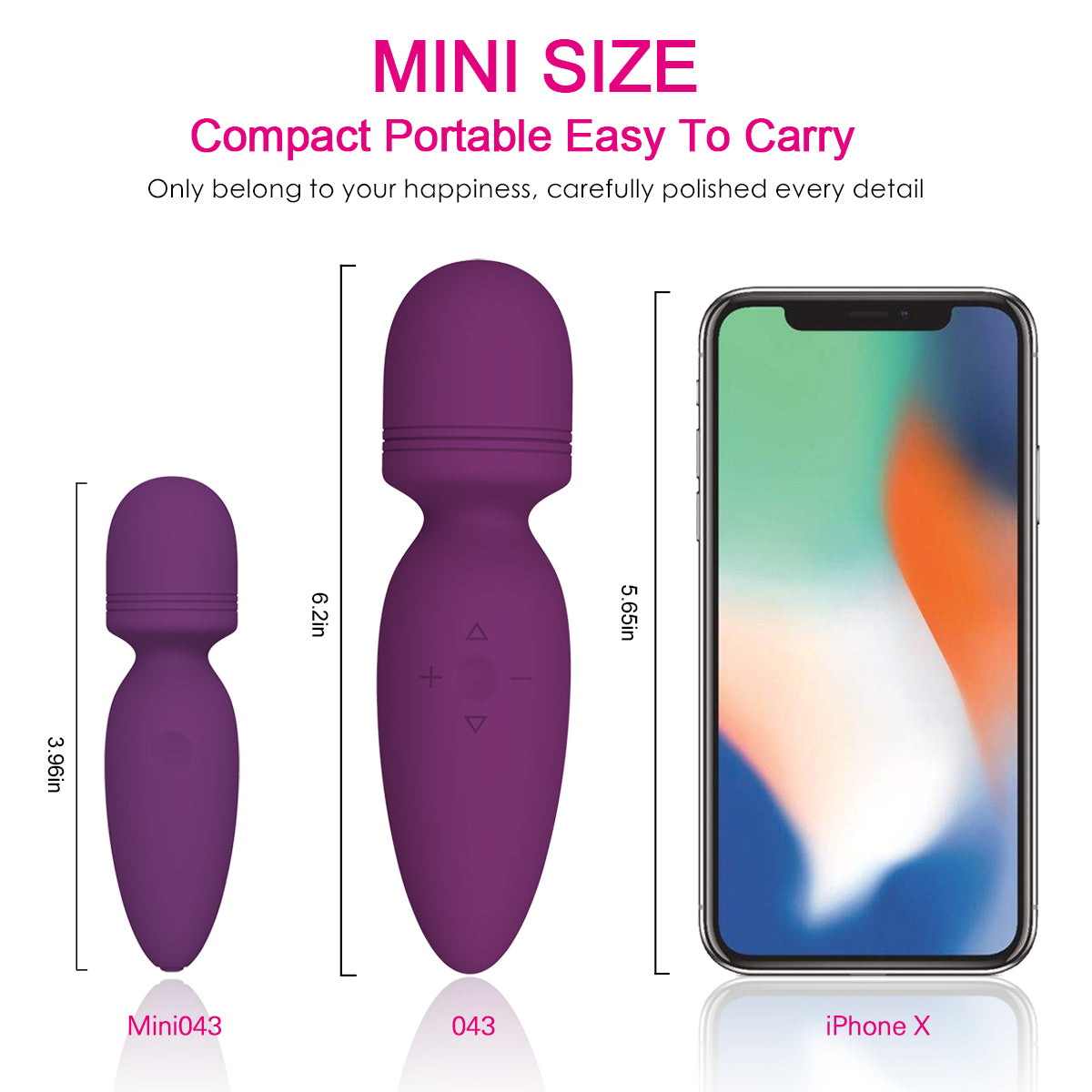 Litein Life Handheld Vibrator, Purple