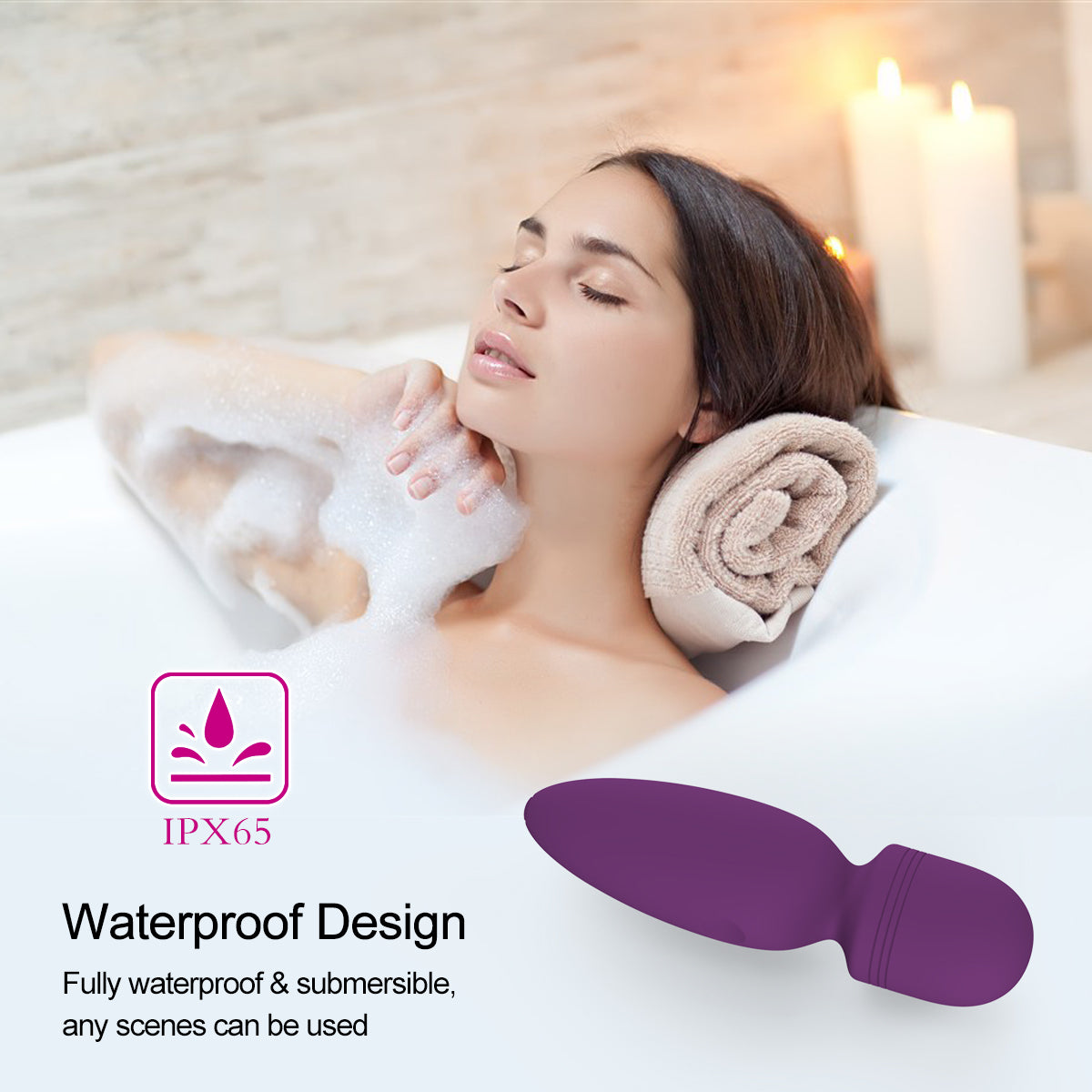 Litein Life Handheld Vibrator, Purple