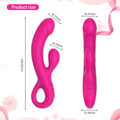 Litein Life Vibrating Rabbit Massager, Hard Pink
