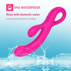 Litein Life Vibrating Rabbit Massager, Hard Pink