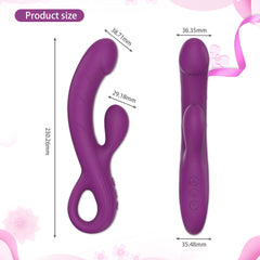 Litein Life Vibrating Rabbit Massager, Hard Pink