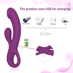 Litein Life Vibrating Rabbit Massager, Hard Pink